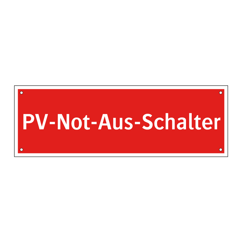 PV-Not-Aus-Schalter