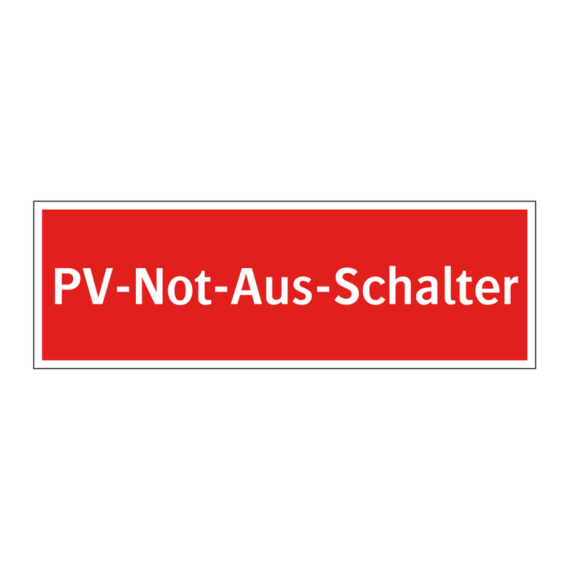 PV-Not-Aus-Schalter