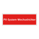 PV-System-Wechselrichter