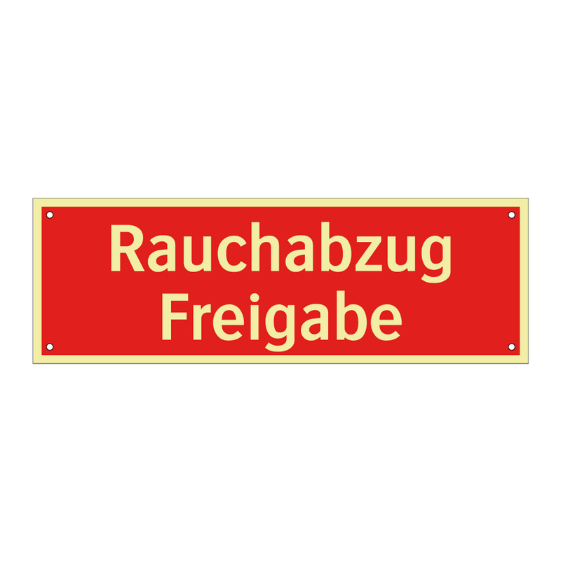 Rauchabzug Freigabe