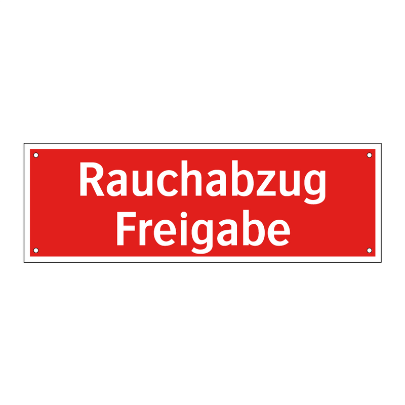 Rauchabzug Freigabe
