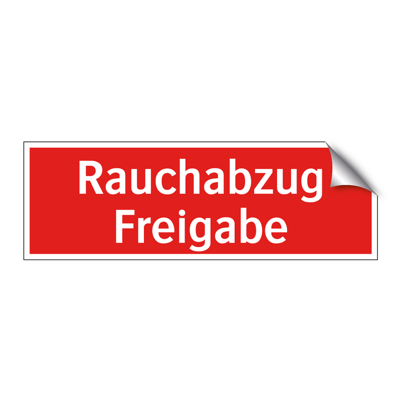Rauchabzug Freigabe