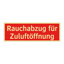 Rauchabzug für Zuluftöffnung