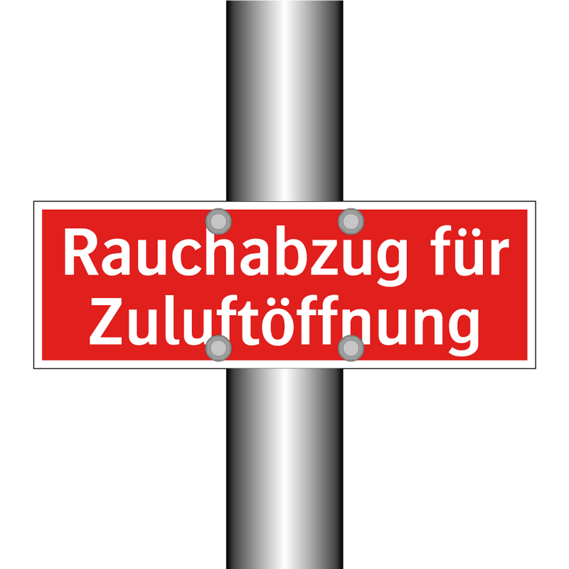 Rauchabzug für Zuluftöffnung