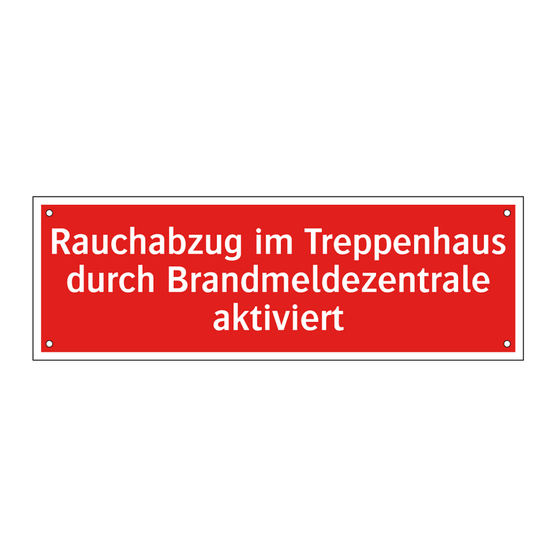 Rauchabzug im Treppenhaus durch Brandmeldezentrale aktiviert