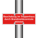 Rauchabzug im Treppenhaus durch Brandmeldezentrale aktiviert