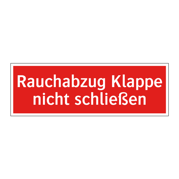 Rauchabzug Klappe nicht schließen