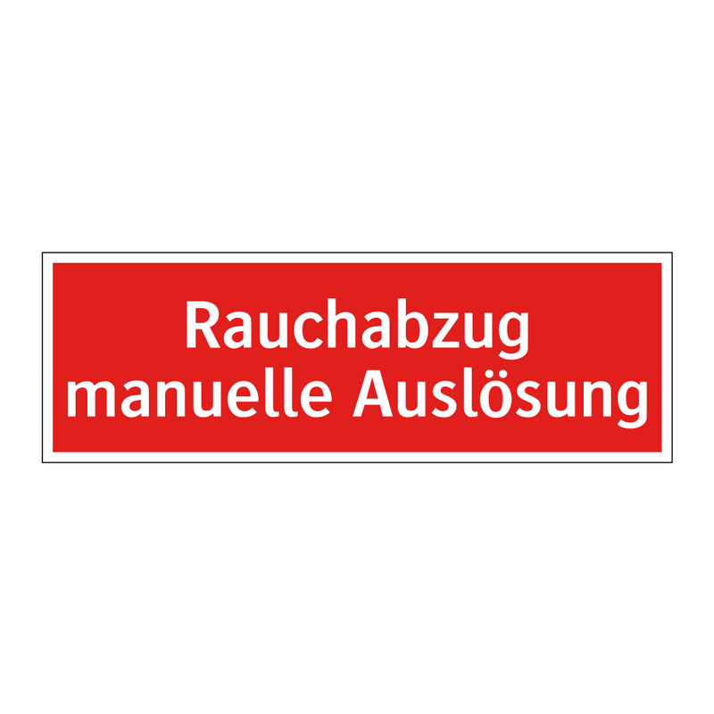 Rauchabzug manuelle Auslösung