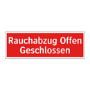 Rauchabzug Offen Geschlossen