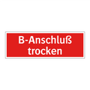 B-Anschluß trocken