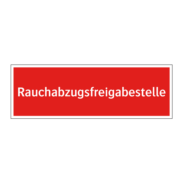 Rauchabzugsfreigabestelle