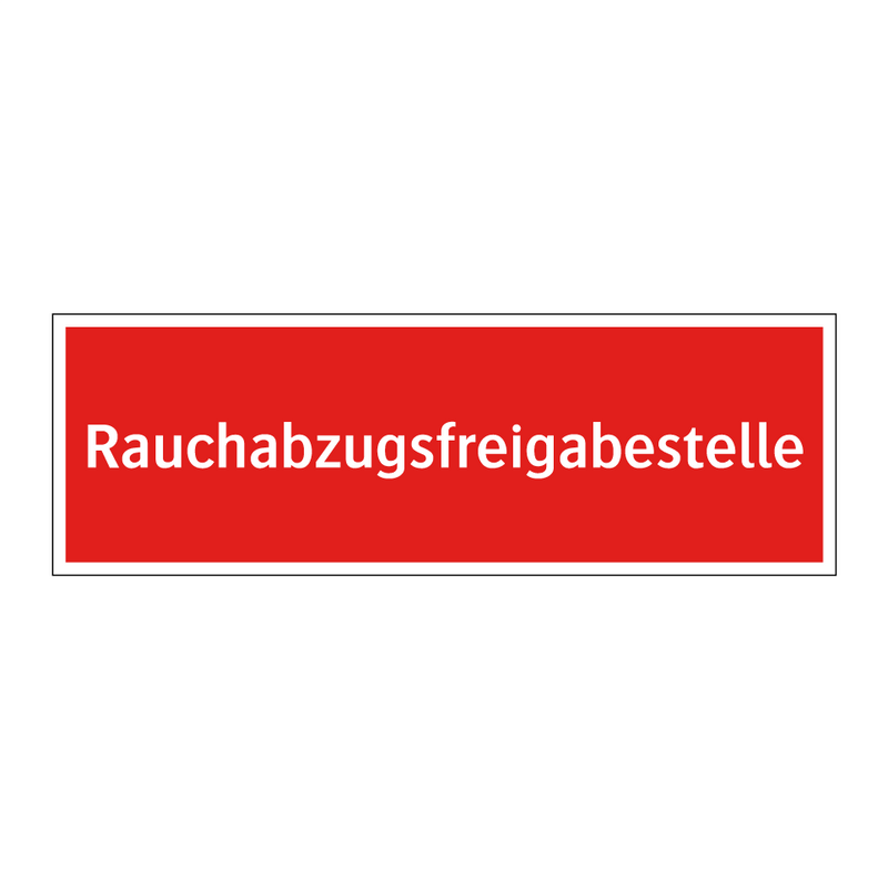 Rauchabzugsfreigabestelle