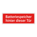 Batteriespeicher hinter dieser Tür