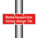 Batteriespeicher hinter dieser Tür