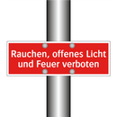 Rauchen, offenes Licht und Feuer verboten