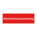 Rauchschutzausrüstung