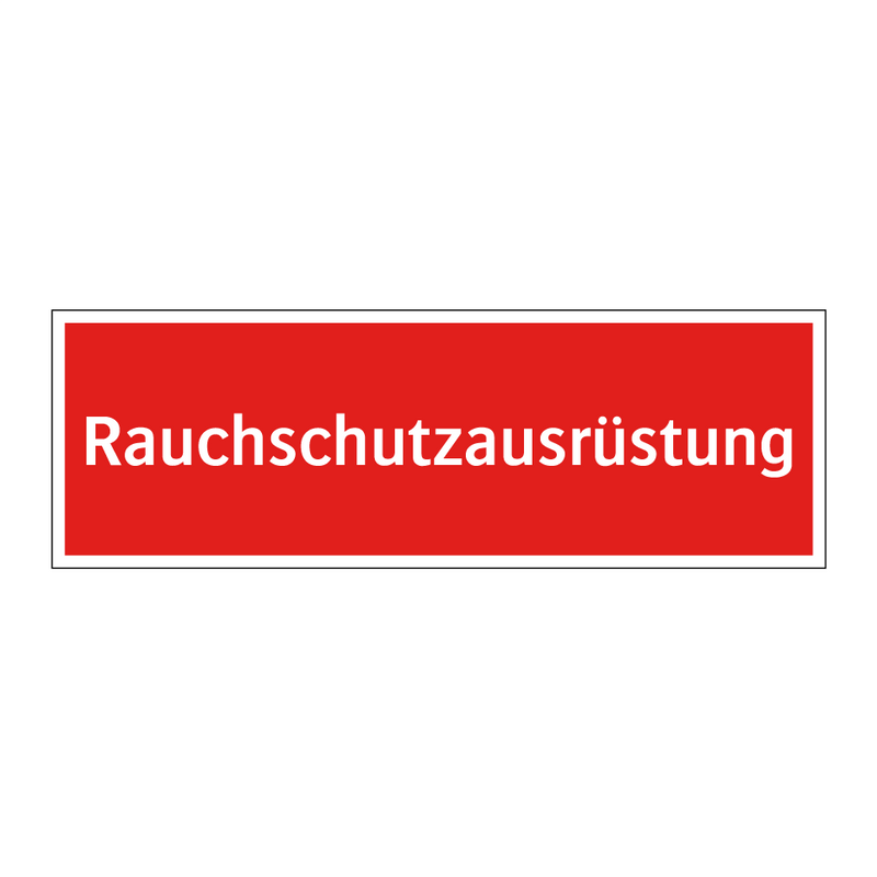 Rauchschutzausrüstung