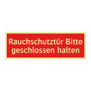 Rauchschutztür Bitte geschlossen halten