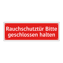 Rauchschutztür Bitte geschlossen halten