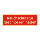 Rauchschutztür geschlossen halten