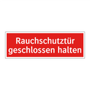 Rauchschutztür geschlossen halten