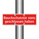 Rauchschutztür stets geschlossen halten