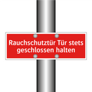 Rauchschutztür Tür stets geschlossen halten