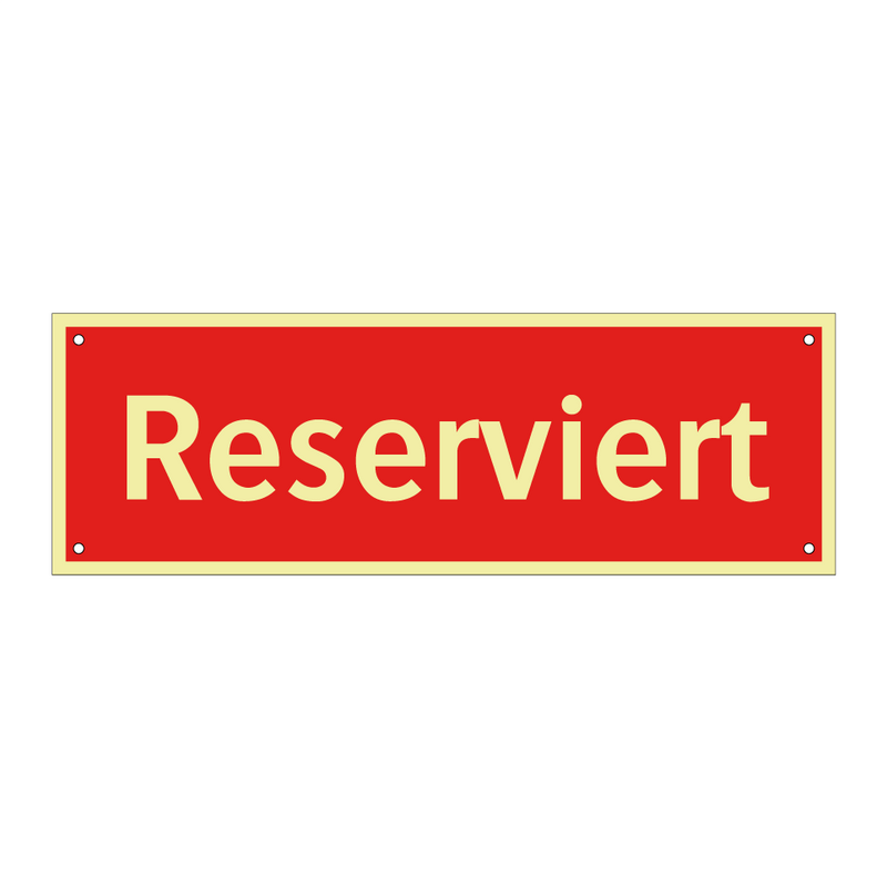 Reserviert