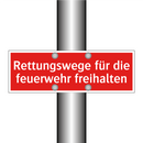Rettungswege für die feuerwehr freihalten