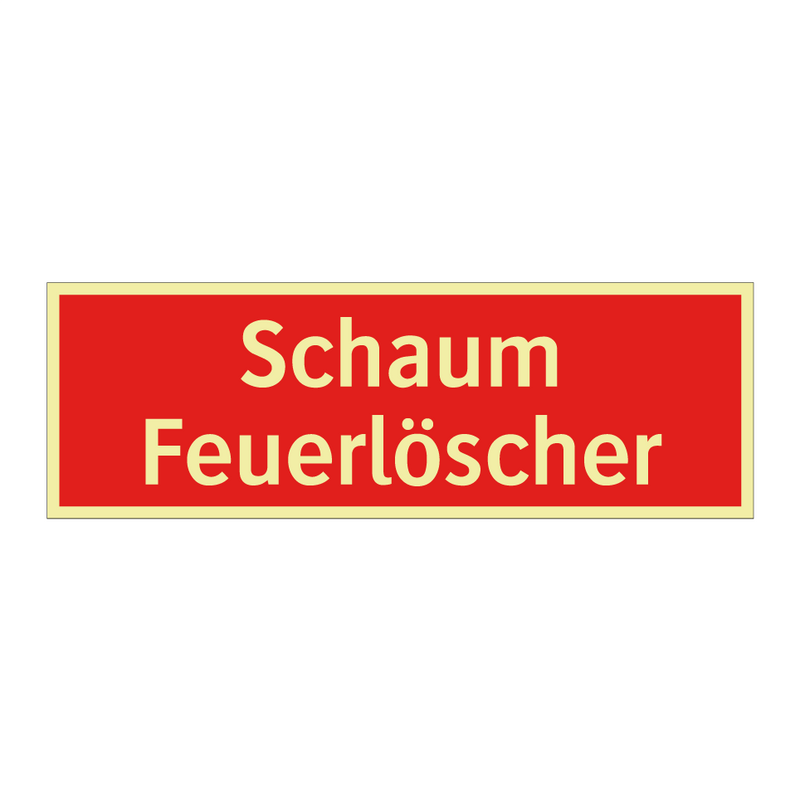 Schaum Feuerlöscher