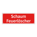 Schaum Feuerlöscher