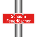 Schaum Feuerlöscher