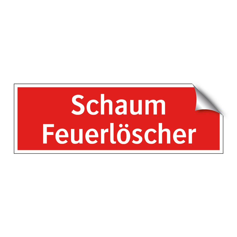 Schaum Feuerlöscher
