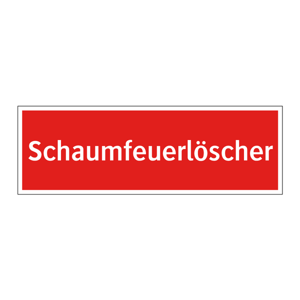Schaumfeuerlöscher