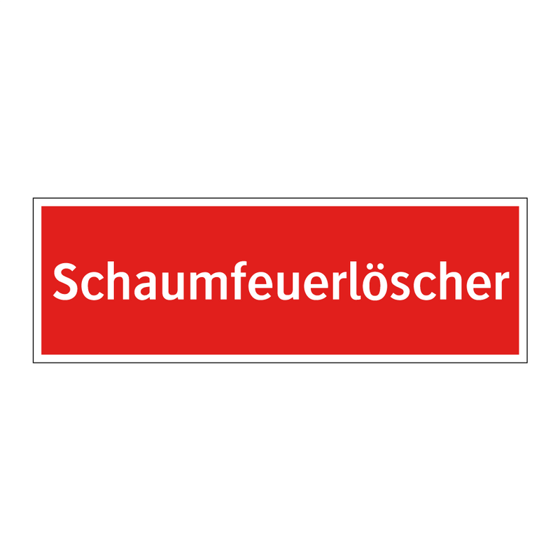 Schaumfeuerlöscher