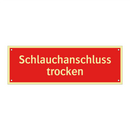 Schlauchanschluss trocken