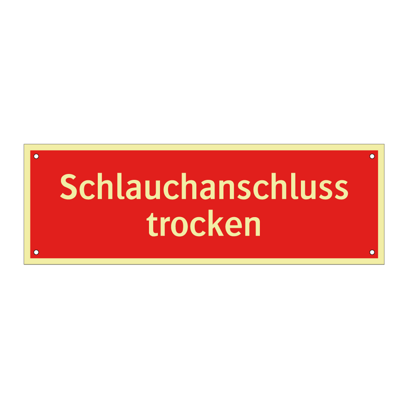 Schlauchanschluss trocken