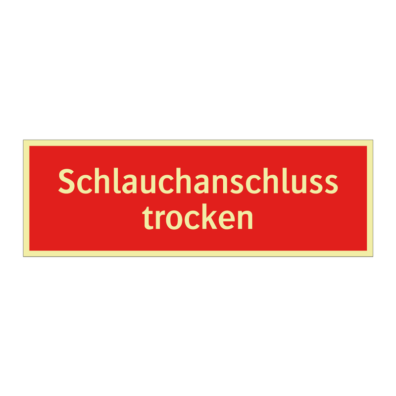 Schlauchanschluss trocken