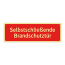 Selbstschließende Brandschutztür