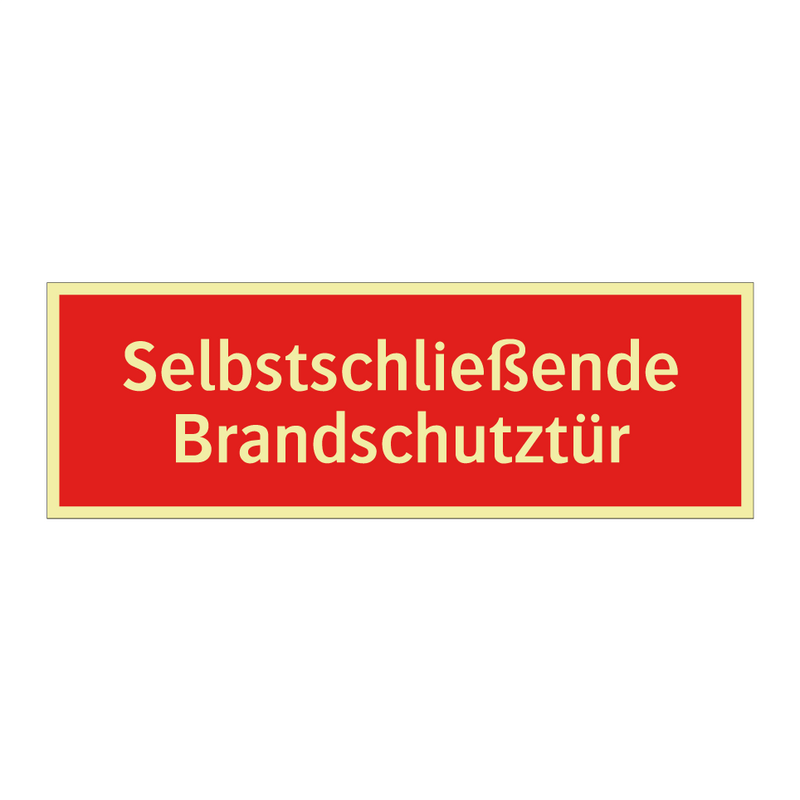 Selbstschließende Brandschutztür