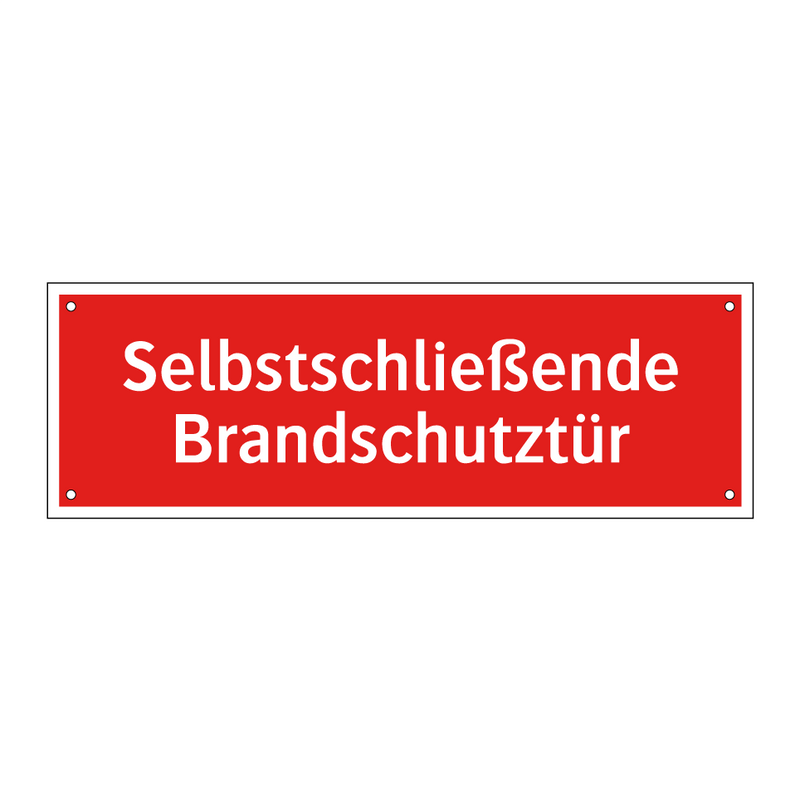 Selbstschließende Brandschutztür