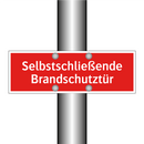 Selbstschließende Brandschutztür