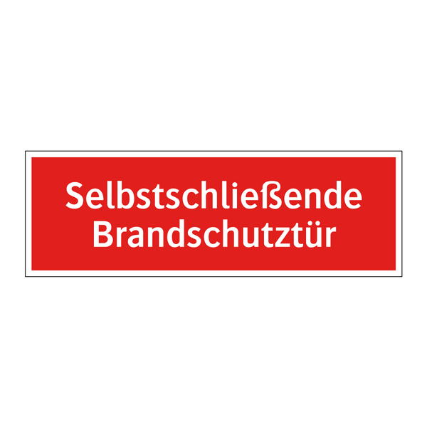 Selbstschließende Brandschutztür