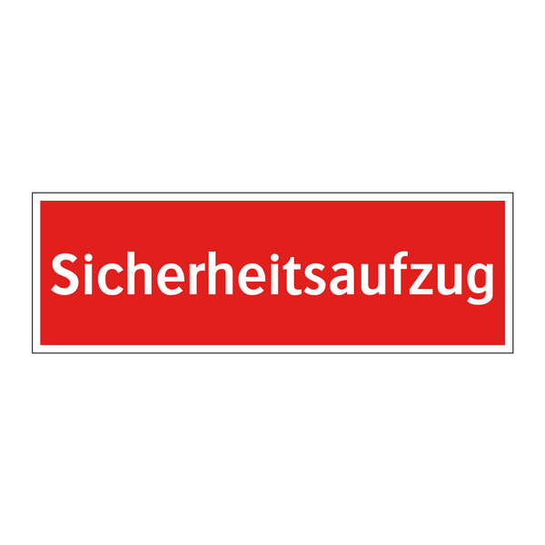 Sicherheitsaufzug