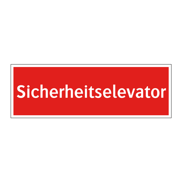 Sicherheitselevator