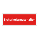 Sicherheitsmaterialien