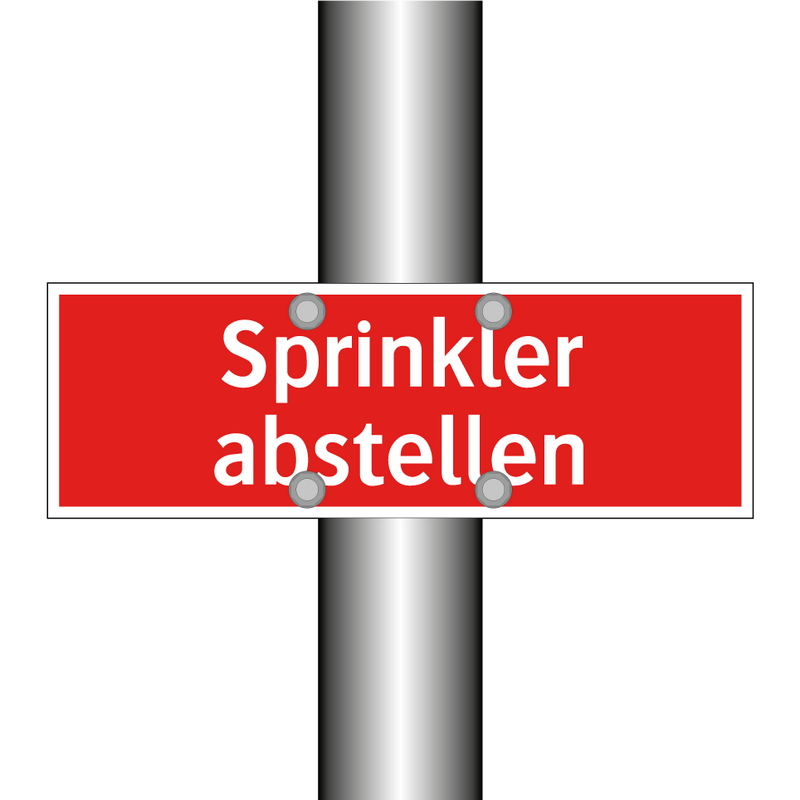 Sprinkler abstellen