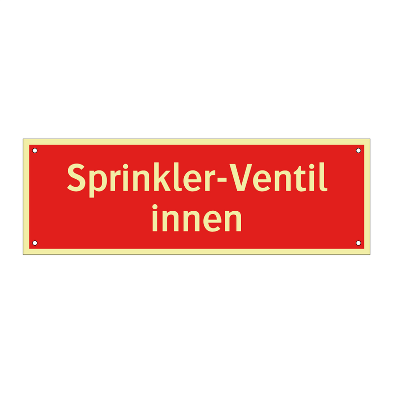 Sprinkler-Ventil innen