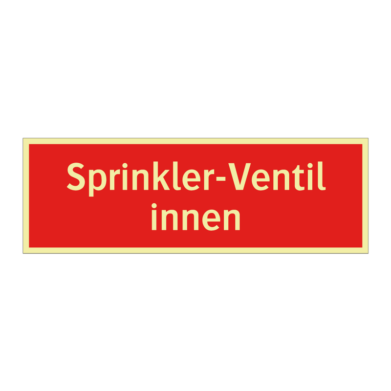 Sprinkler-Ventil innen