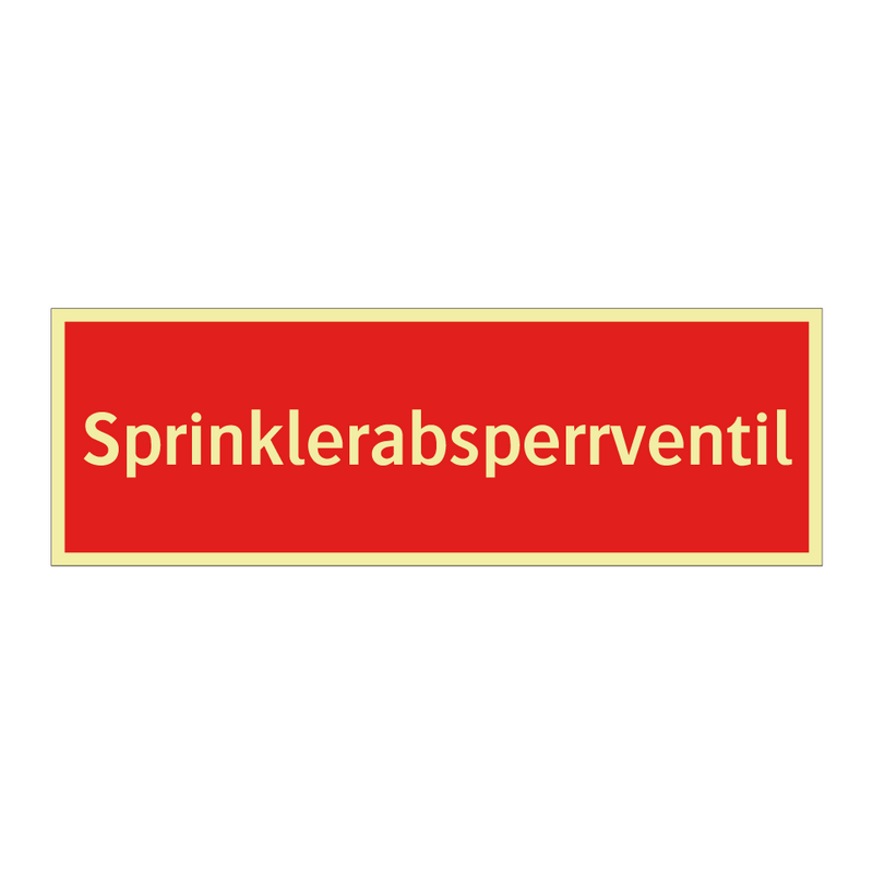 Sprinklerabsperrventil